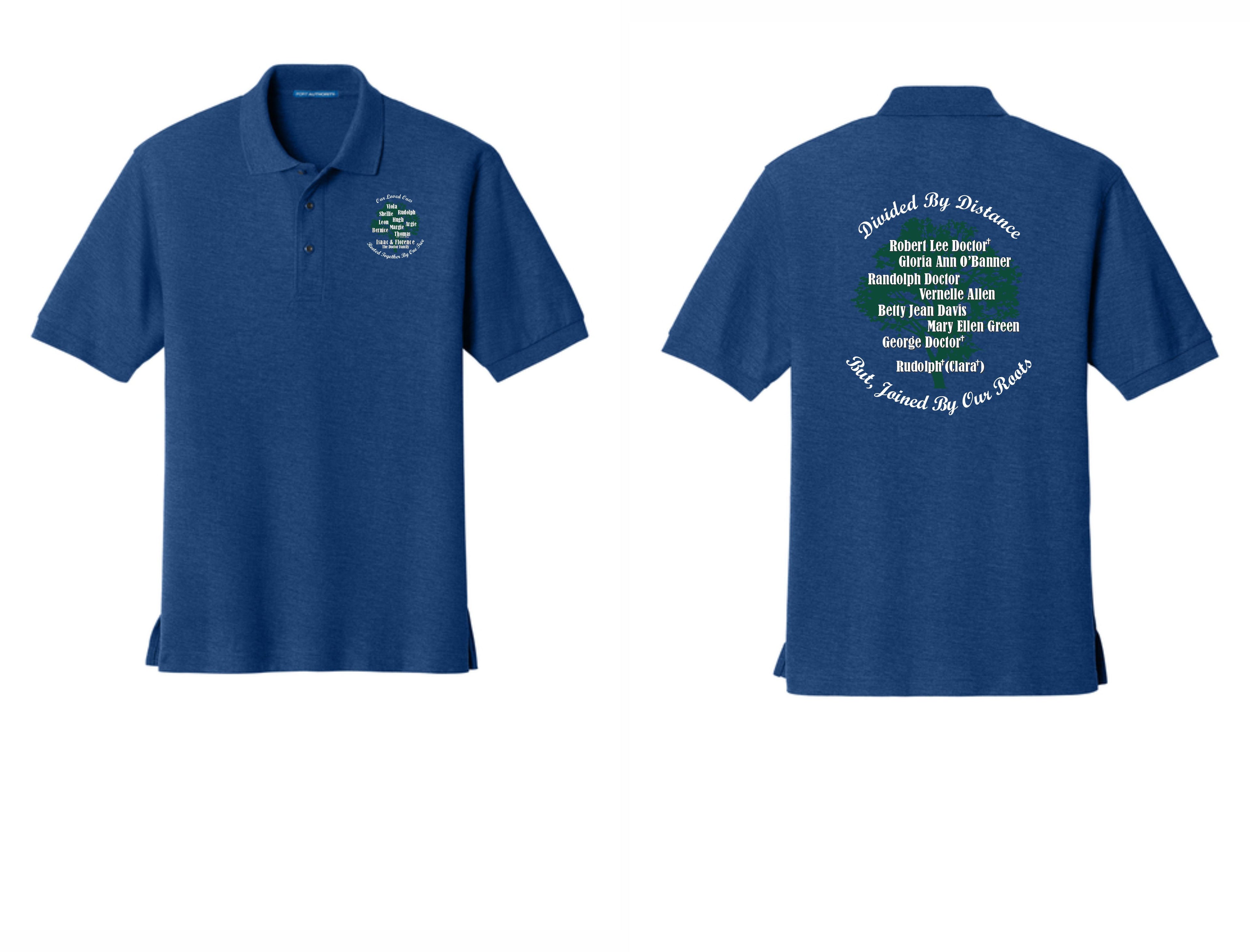 Isaac & Florence Family Gathering Polos (adult sizes)