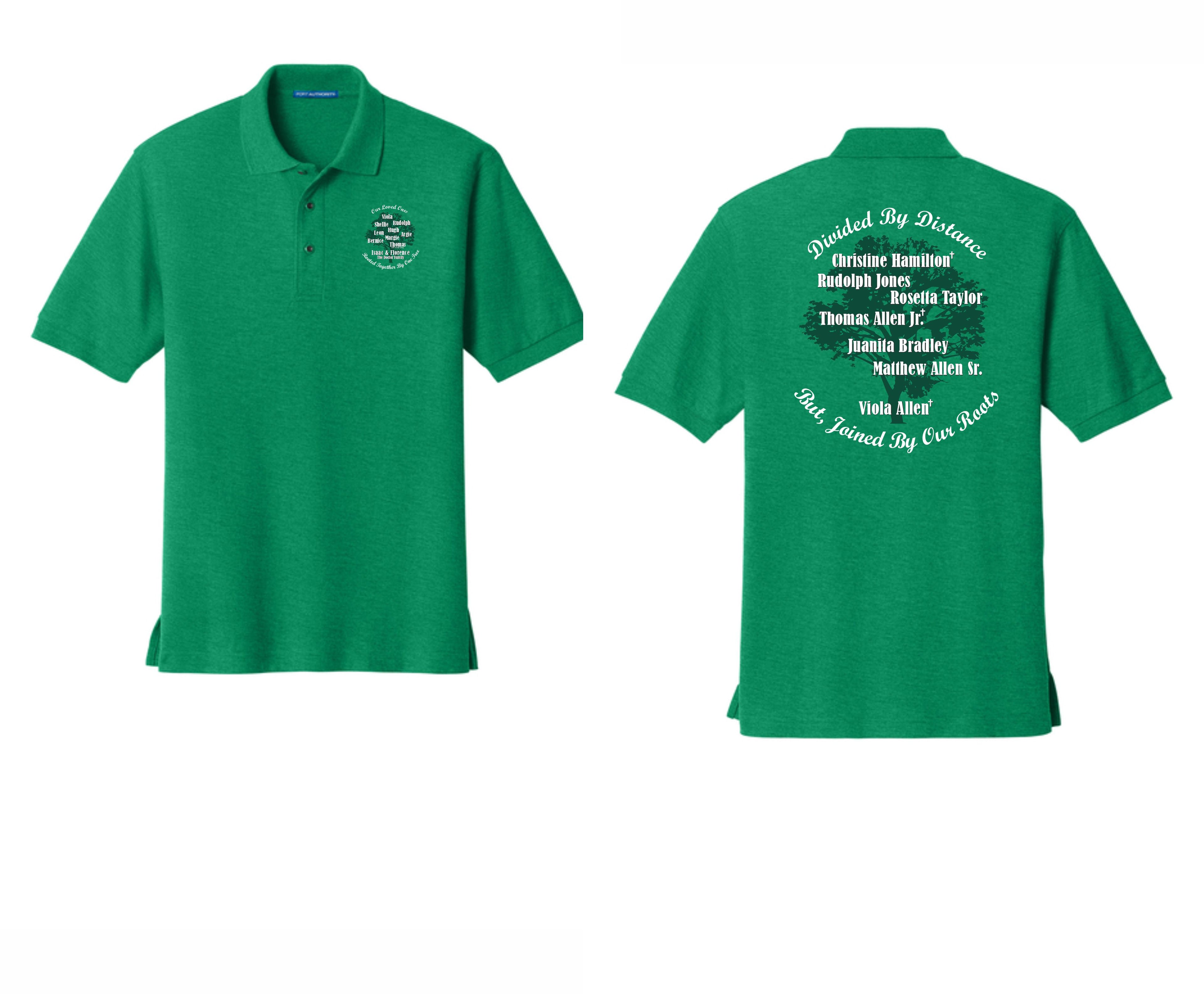 Isaac & Florence Family Gathering Polos (adult sizes)