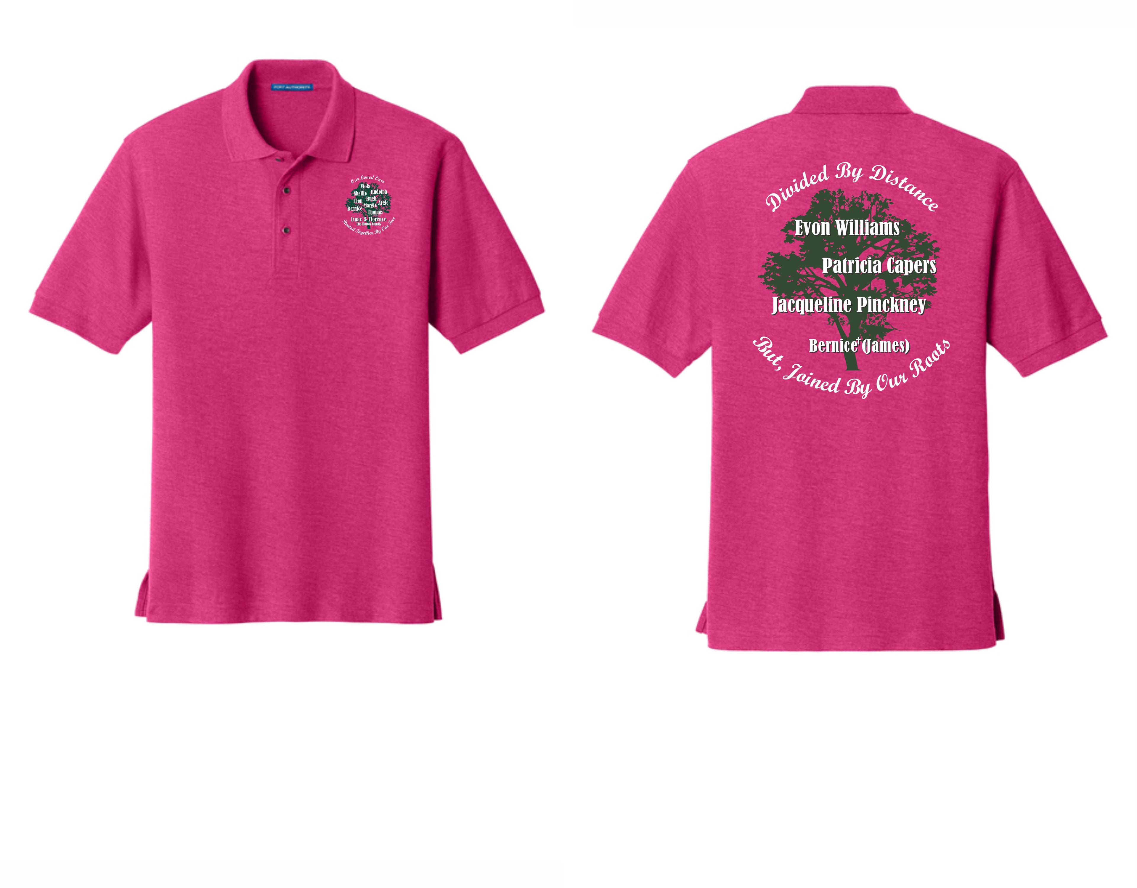 Isaac & Florence Family Gathering Polos (adult sizes)